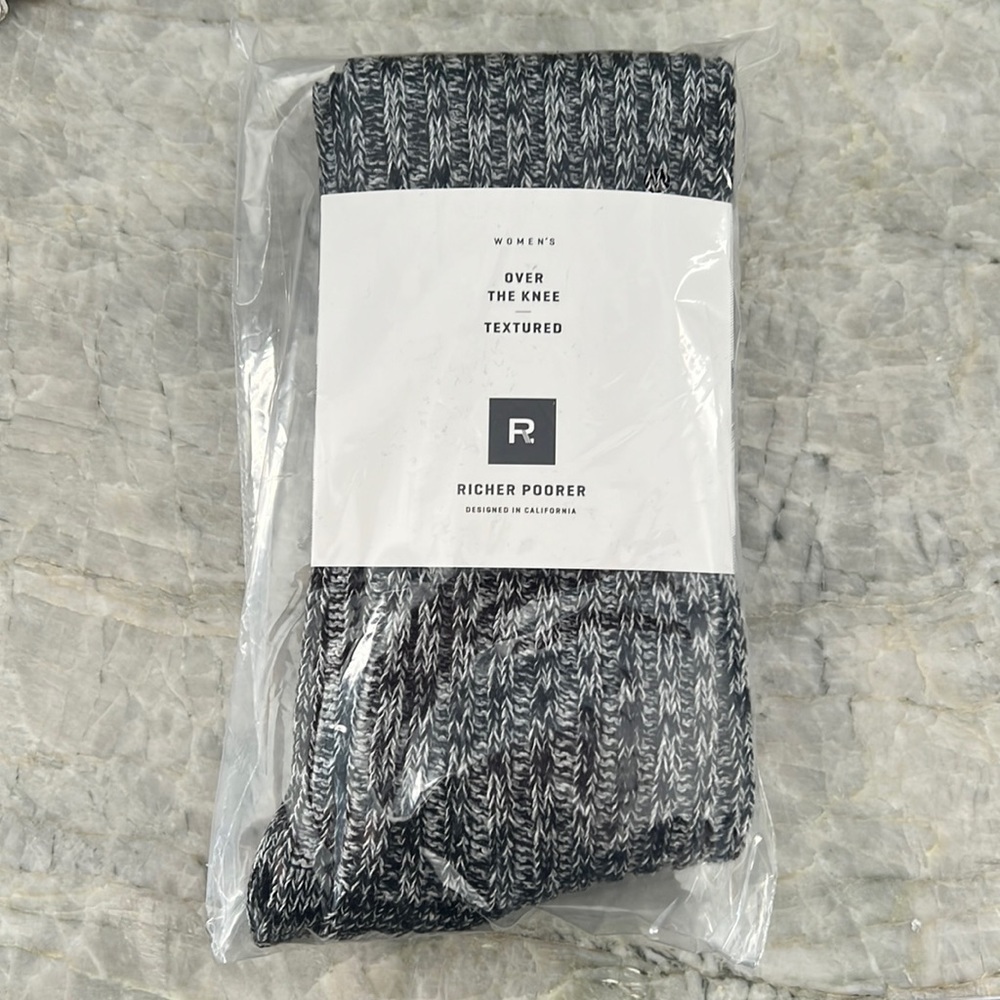 Richer Poorer - over the knee textured socks